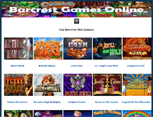 Tablet Screenshot of barcrestgamesonline.com